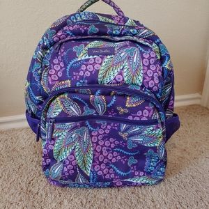 Vera Bradley Laptop Backpack - Batik Leaves atter